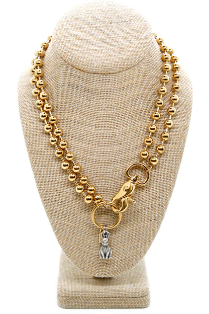 Little Rabbit Convertible Gold Chain Necklace