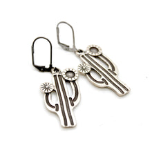 Load image into Gallery viewer, Artsy Cactus Charm Earrings - E9-36271
