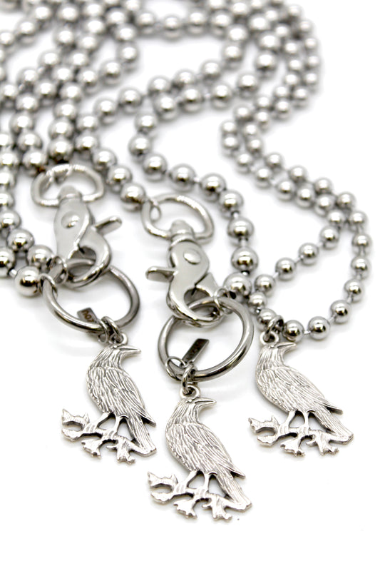Silver Raven Convertible Silver Chain Necklace