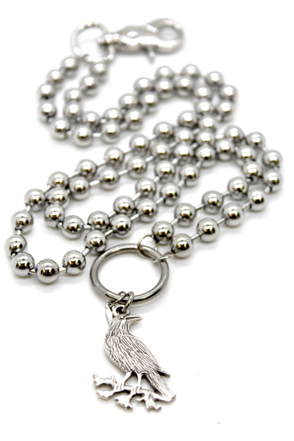 Silver Raven Convertible Silver Chain Necklace