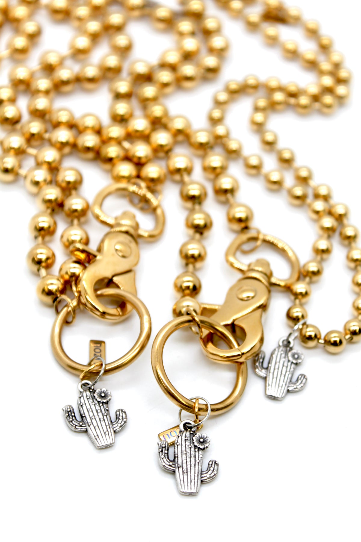 Flowering Cactus Convertible Gold Chain Necklace