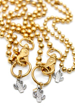Load image into Gallery viewer, Flowering Cactus Convertible Gold Chain Necklace
