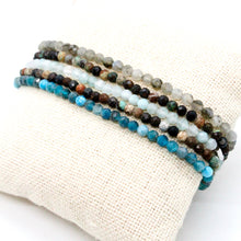 Load image into Gallery viewer, Semi Precious Stone Luxury Stack Bracelet - BL-Ares
