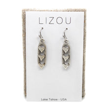 Load image into Gallery viewer, Triple Heart Charm Earrings - E9-29872
