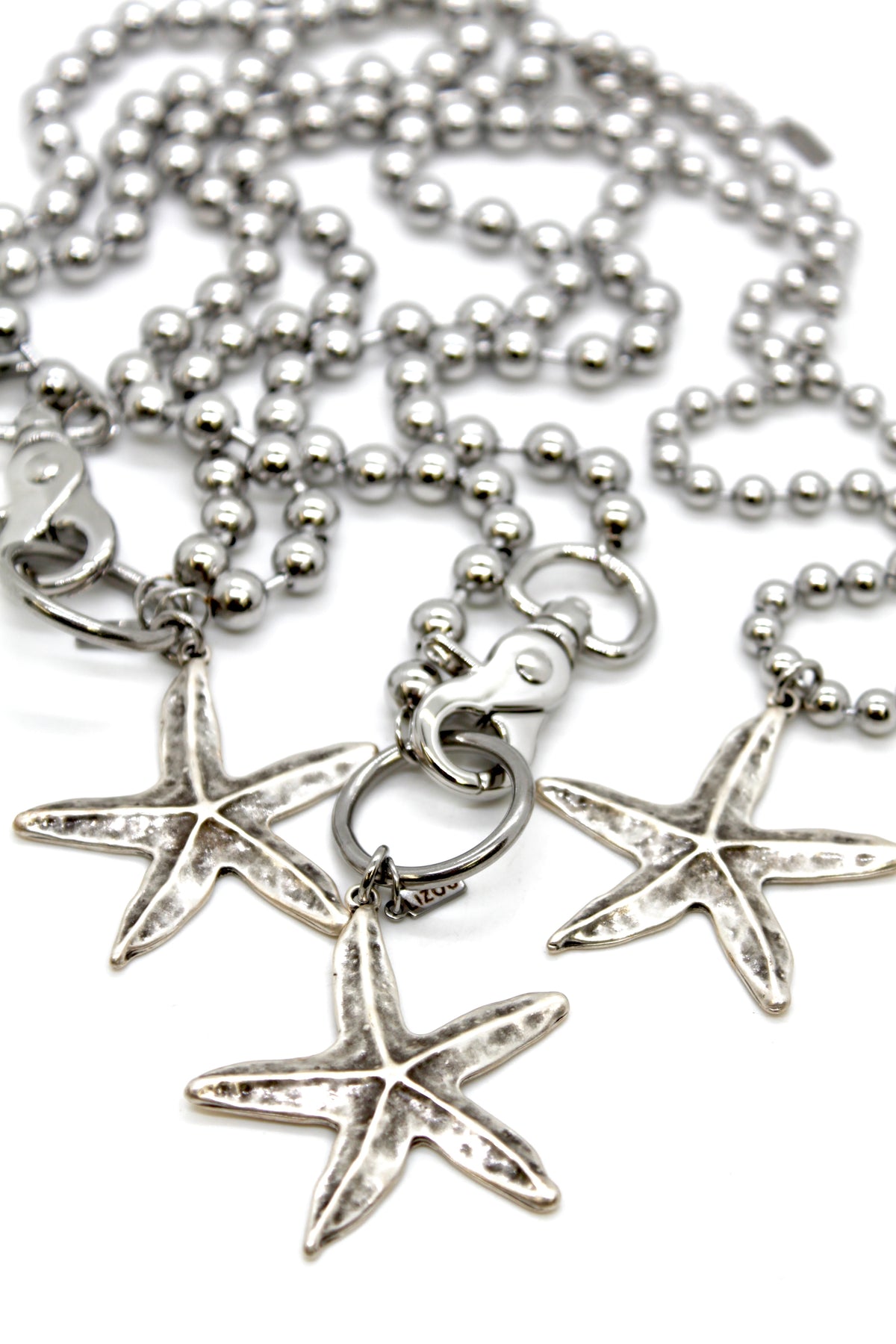 Starfish Convertible Silver Chain Necklace