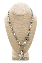 Load image into Gallery viewer, Starfish Convertible Silver Chain Necklace
