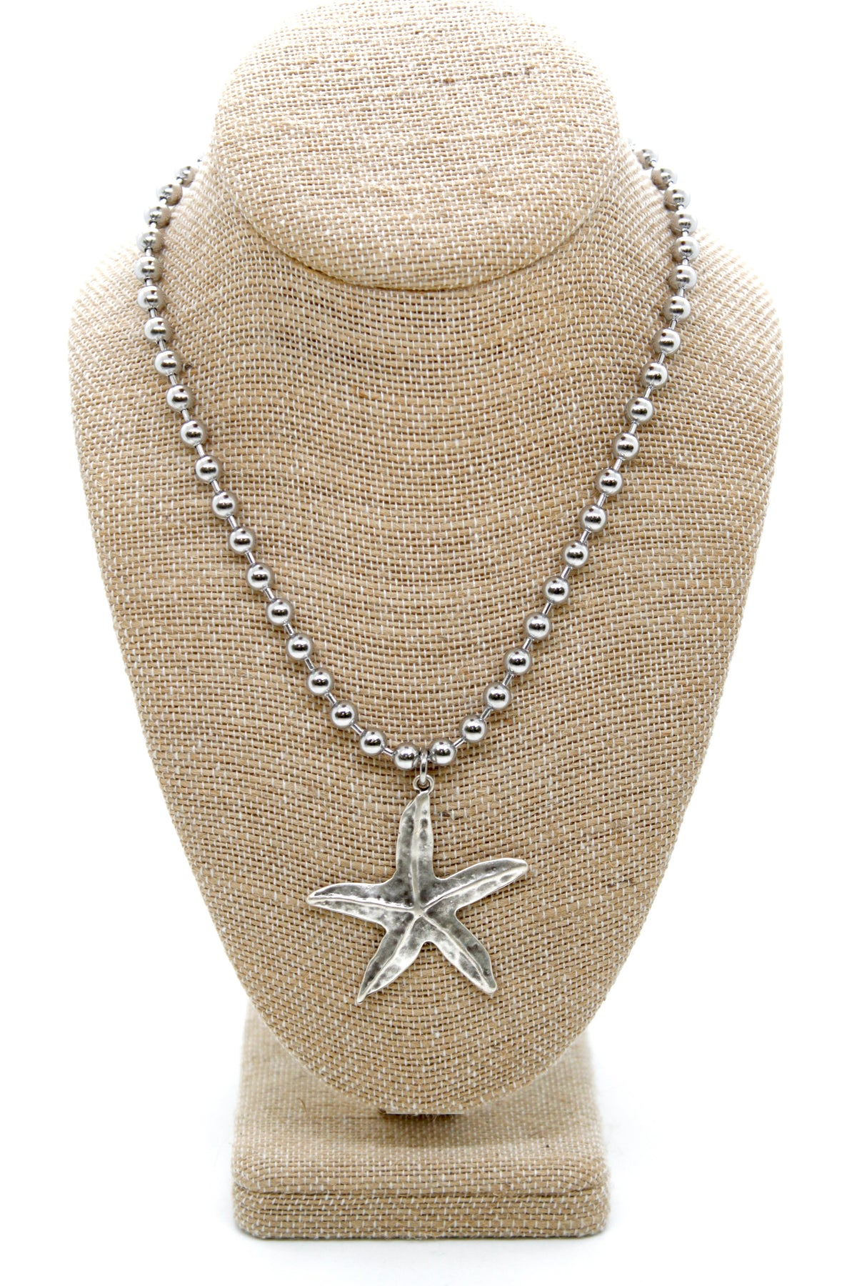 Starfish Convertible Silver Chain Necklace