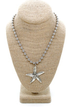 Load image into Gallery viewer, Starfish Convertible Silver Chain Necklace
