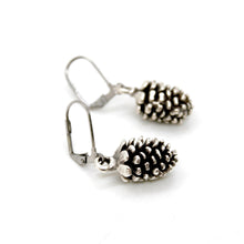 Load image into Gallery viewer, Miniature Pinecone Charm Earrings - E9-36580
