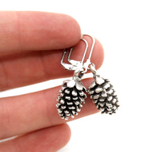 Load image into Gallery viewer, Miniature Pinecone Charm Earrings - E9-36580

