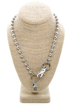Load image into Gallery viewer, Miniature Pinecone Convertible Silver Chain Necklace
