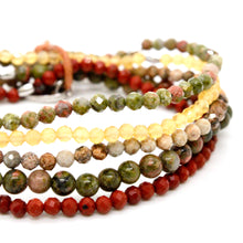 Load image into Gallery viewer, Semi Precious Stone Mix Luxury Stack Bracelet - BL-Nye
