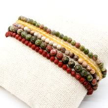 Load image into Gallery viewer, Semi Precious Stone Mix Luxury Stack Bracelet - BL-Nye
