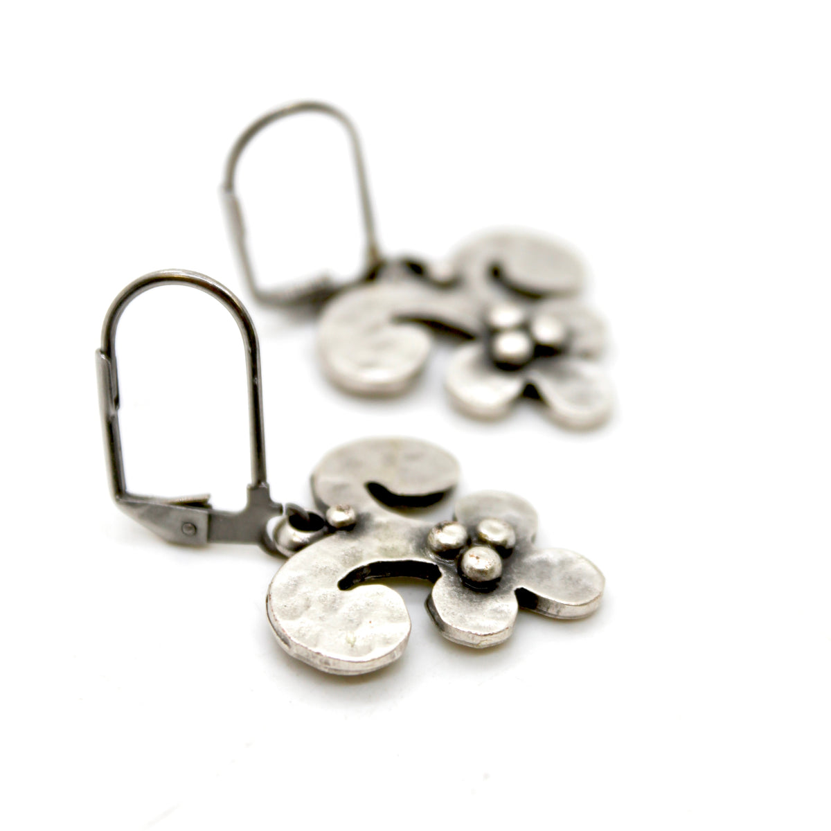Artsy Silver Charm Earrings - E9-36355