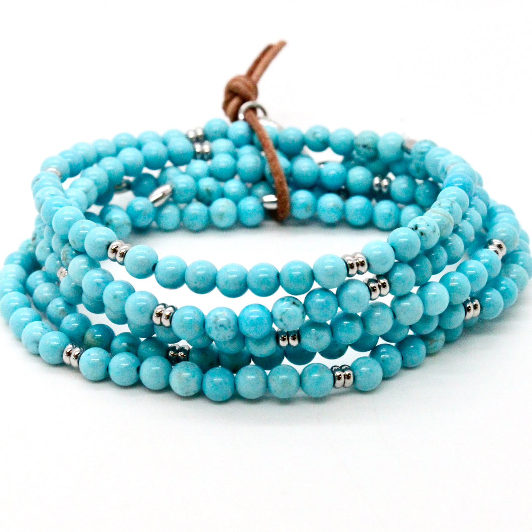 Mini Turquoise Bead Bracelet - BL-Turquoise