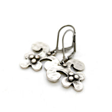 Load image into Gallery viewer, Artsy Silver Charm Earrings - E9-36355
