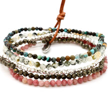Load image into Gallery viewer, Semi Precious Stone and Crystal Luxury Stack Bracelet - BL-Chloe
