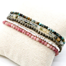 Load image into Gallery viewer, Semi Precious Stone and Crystal Luxury Stack Bracelet - BL-Chloe
