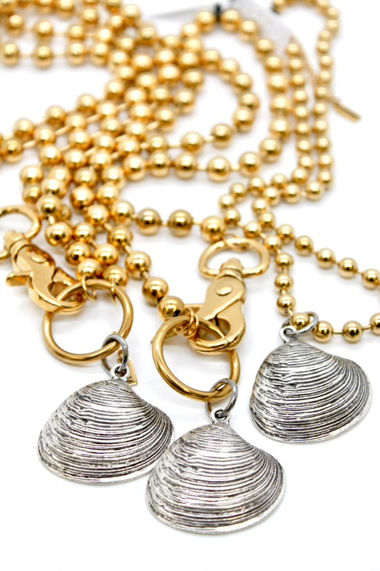 Luxury Seashell Charm Convertible Gold Chain Necklace
