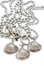 Load image into Gallery viewer, Luxury Seashell Charm Convertible Silver Chain Necklace
