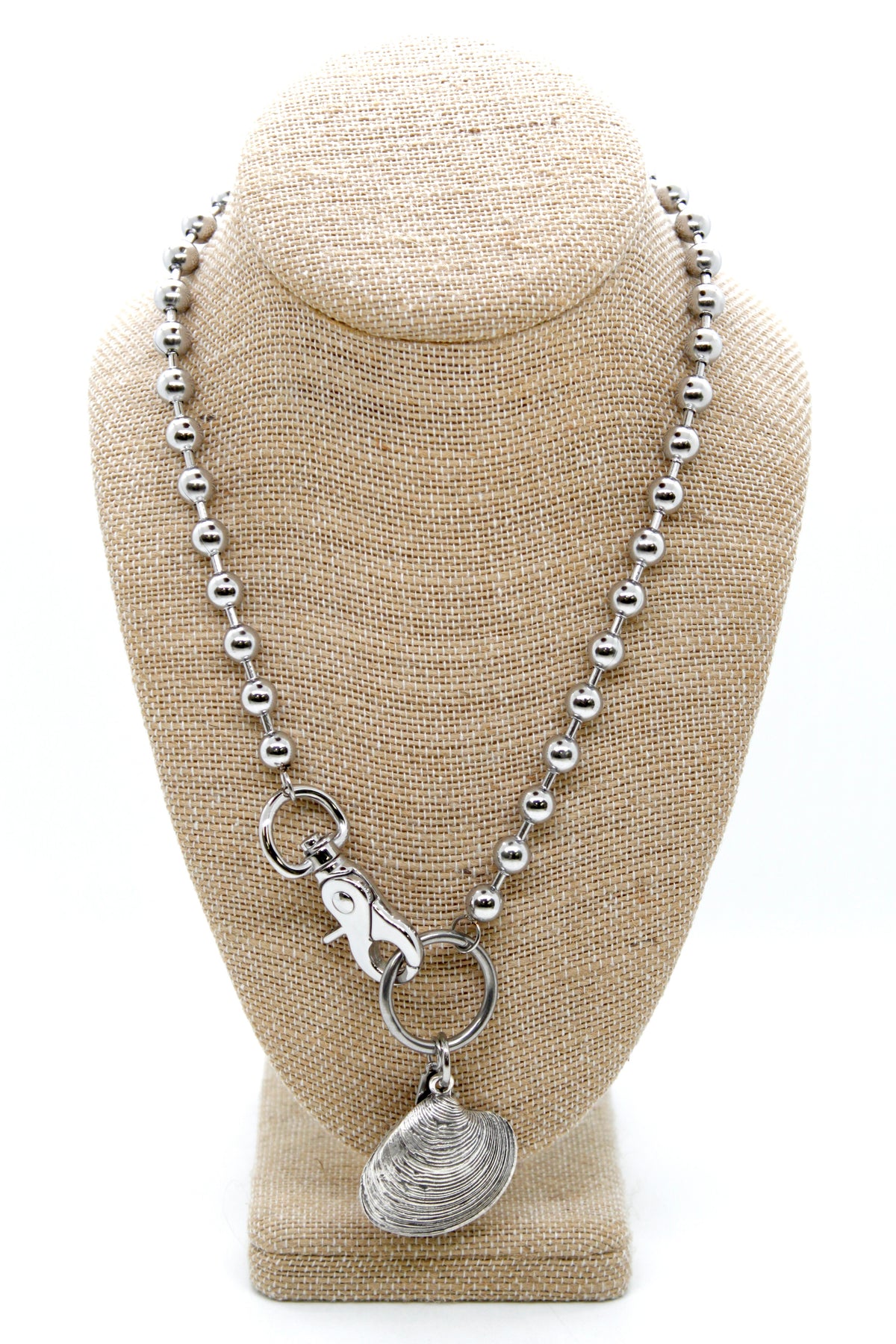 Luxury Seashell Charm Convertible Silver Chain Necklace