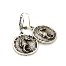 Load image into Gallery viewer, Seahorse Charm Earrings - E9-36270
