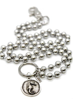 Load image into Gallery viewer, Seahorse Charm Convertible Silver Chain Necklace
