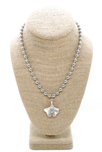 Load image into Gallery viewer, Gingko Leaf Charm Convertible Silver Chain Necklace
