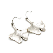 Load image into Gallery viewer, Gingko Leaf Charm Earrings - E9-9983
