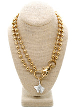 Load image into Gallery viewer, Gingko Leaf Charm Convertible Gold Chain Necklace
