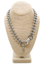 Load image into Gallery viewer, Modern Cactus Charm Convertible Silver Chain Necklace
