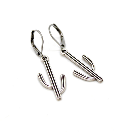 Modern Cactus Charm Earrings - E9-24519