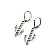 Load image into Gallery viewer, Modern Cactus Charm Earrings - E9-24519
