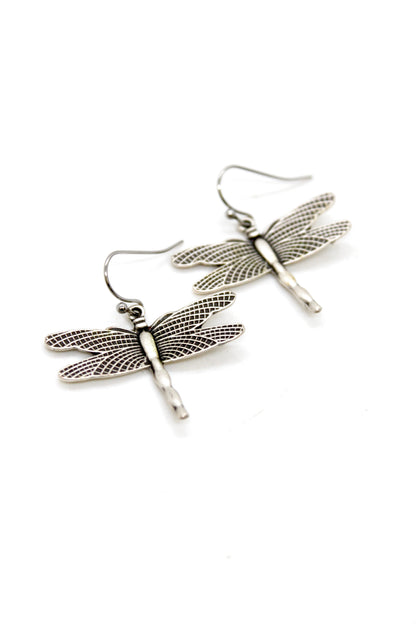 Small Dragonfly Charm Convertible Gold Chain Necklace