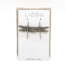 Load image into Gallery viewer, Small Dragonfly Charm Earrings - E9-22462
