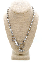 Load image into Gallery viewer, Bird on Branch Charm Convertible Silver Chain Necklace
