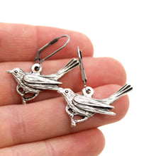 Load image into Gallery viewer, Bird on a Branch Charm Earrings - E9-22482
