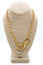 Load image into Gallery viewer, Bird on a Branch Charm Convertible Gold Chain Necklace
