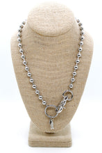 Load image into Gallery viewer, Tiny Fish Charm Convertible Silver Chain Necklace
