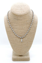 Load image into Gallery viewer, Tiny Fish Charm Convertible Silver Chain Necklace
