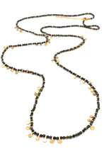 Load image into Gallery viewer, Museum Style Dragon Stone Mix Necklace with 24K Gold Plate Mini Charms -French Flair Collection- N2-2337
