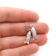 Load image into Gallery viewer, Tiny Fish Charm Earrings - E9-27398
