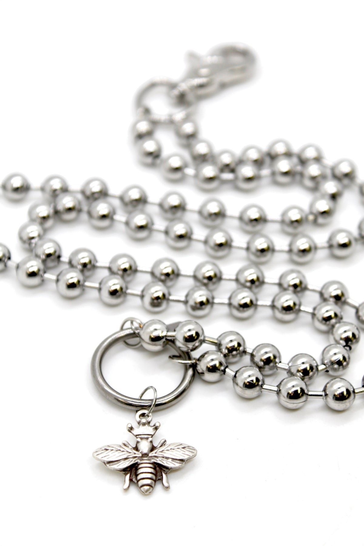 Queen Bee Convertible Silver Chain Necklace