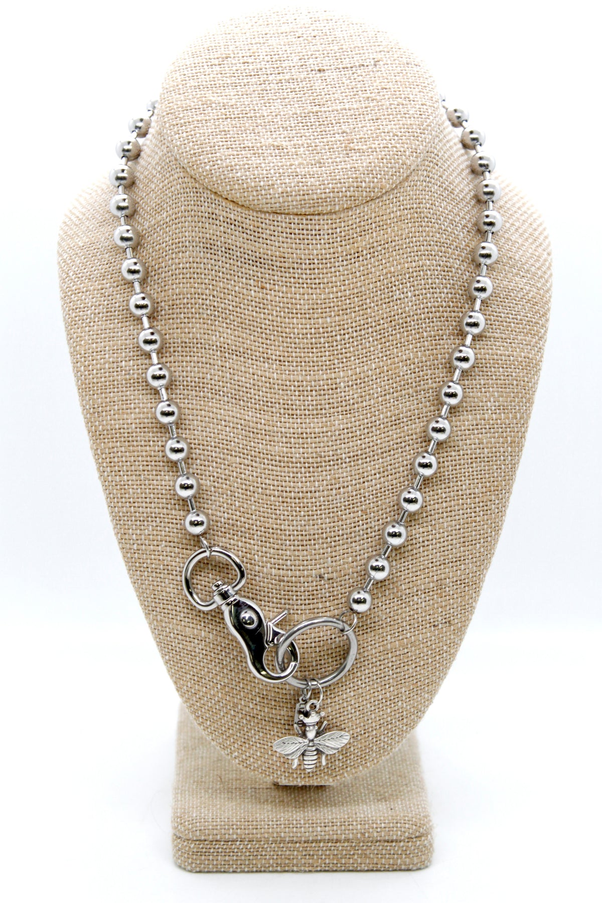Queen Bee Convertible Silver Chain Necklace