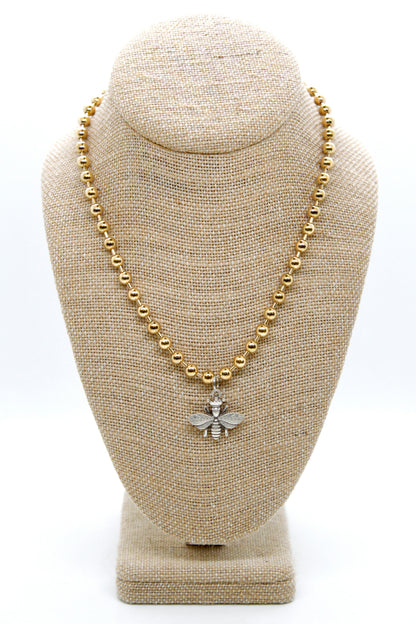 Queen Bee Convertible Gold Chain Necklace