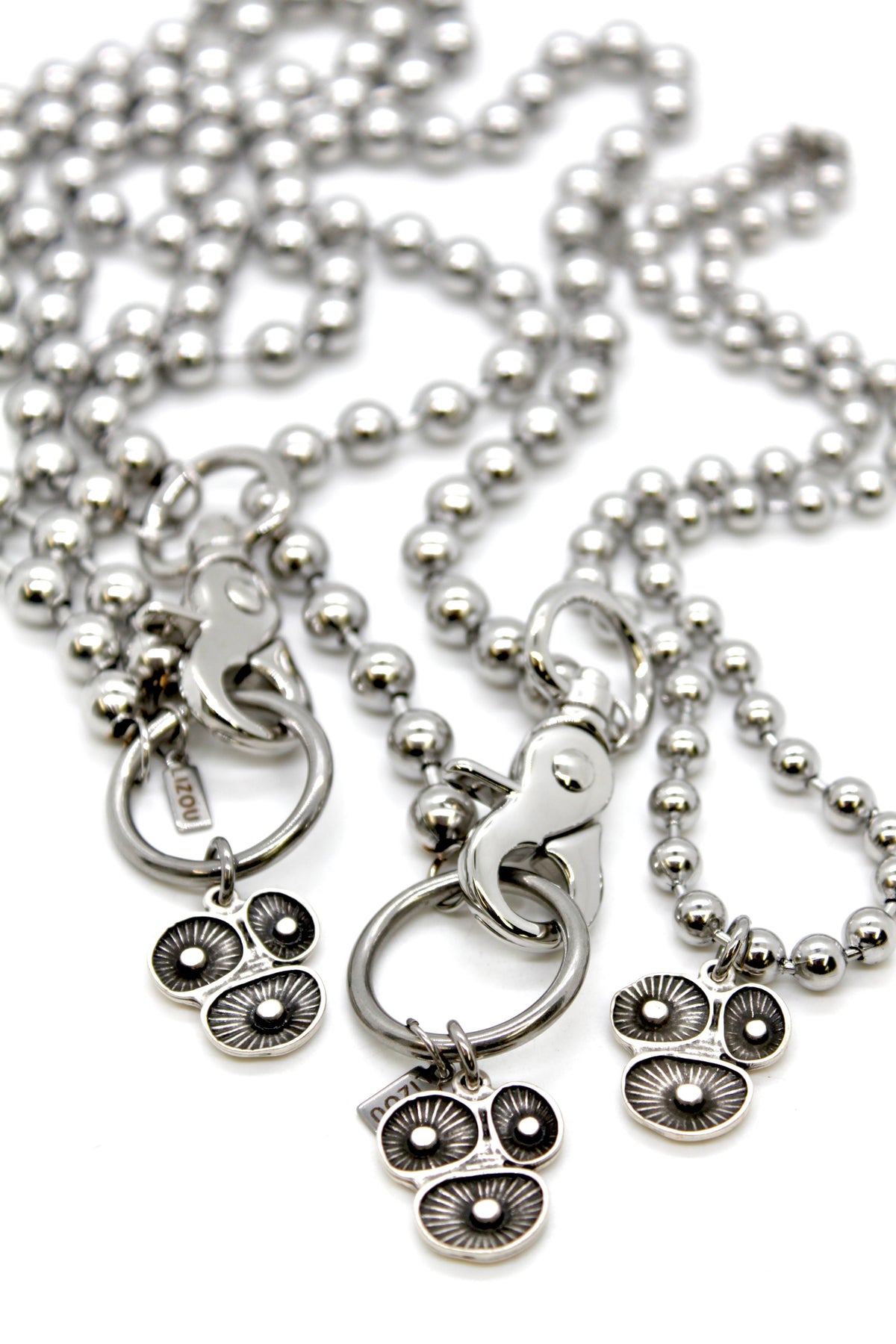 Coral Reef Charm Convertible Silver Chain Necklace
