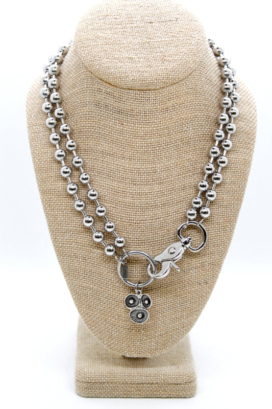 Coral Reef Charm Convertible Silver Chain Necklace