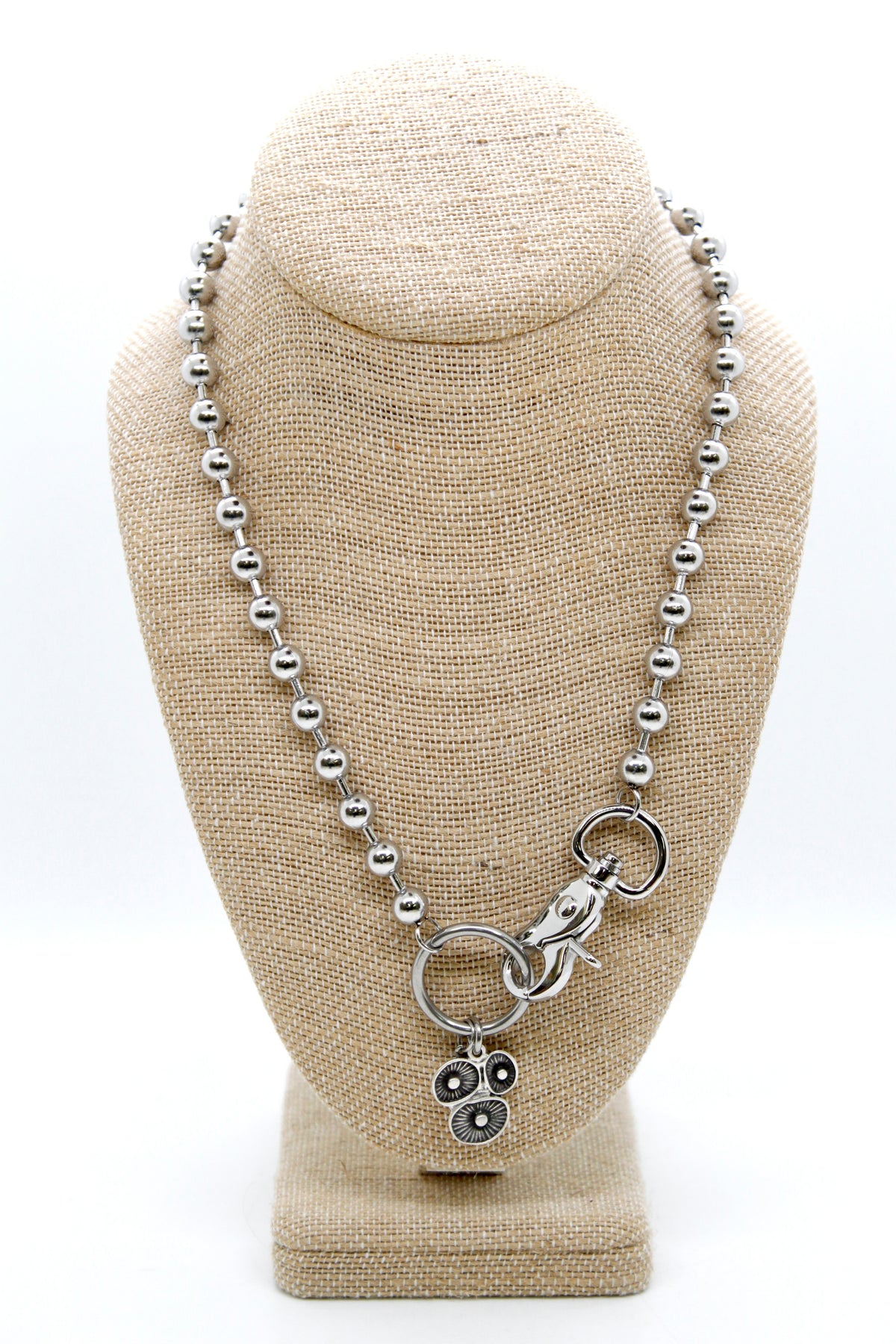 Coral Reef Charm Convertible Silver Chain Necklace