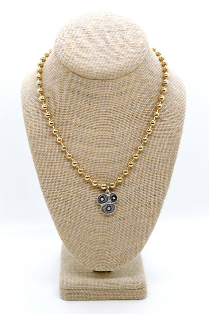 Coral Reef Charm Convertible Gold Chain Necklace