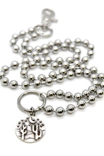 Load image into Gallery viewer, Desert Cactus Night Charm Convertible Silver Chain Necklace
